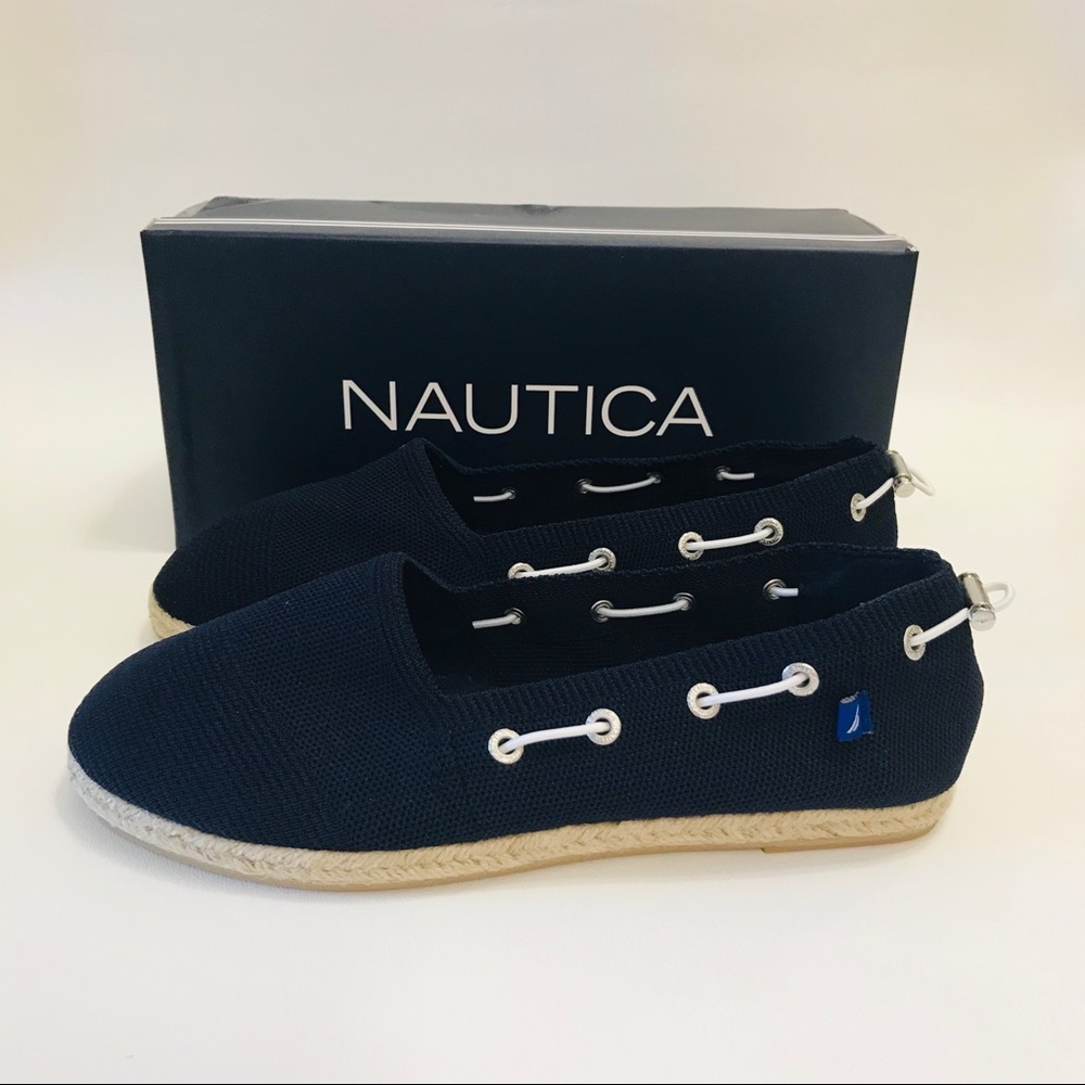 Nautica Rudder Navy Blue Espadrille Loafer…